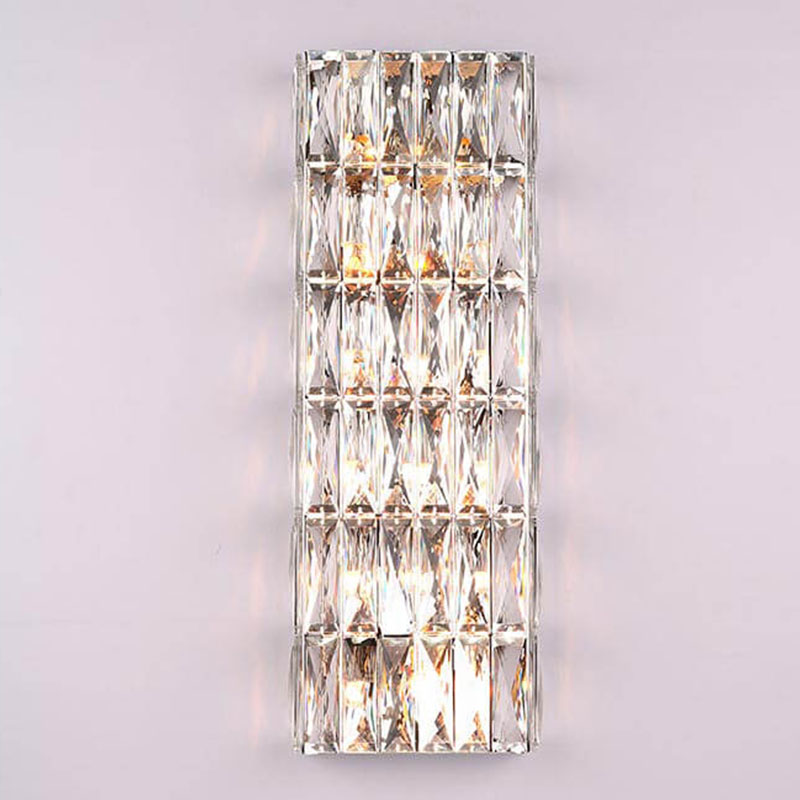 Бра Crystal Regena Chrome Wall Lamp 12 Хром Прозрачный (Transparent) в Ижевске | Loft Concept 