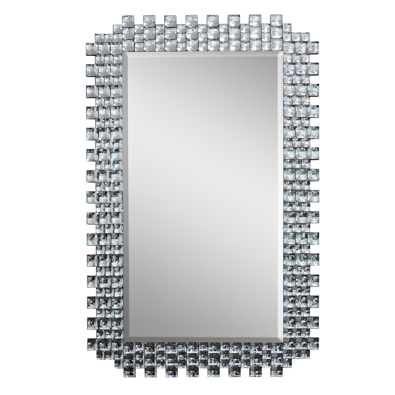 Зеркало Lasre Glitter Squares Mirror  в Ижевске | Loft Concept 