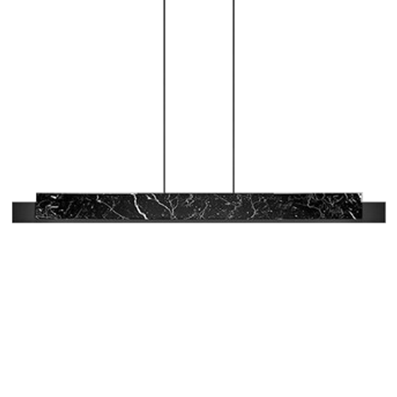 Люстра Leonce Marble Linear Chandelier Черный Черный Мрамор Nero в Ижевске | Loft Concept 