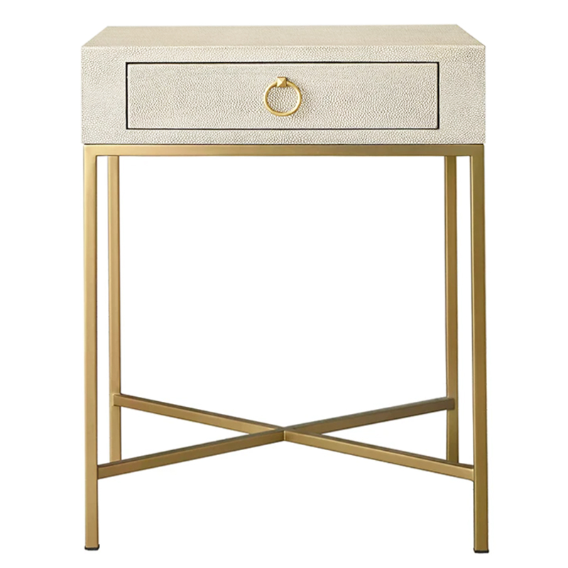 Gaston Stingray Texture Ivory Side Table Приставной стол скат Золотой ivory ( слоновая кость ) в Ижевске | Loft Concept 