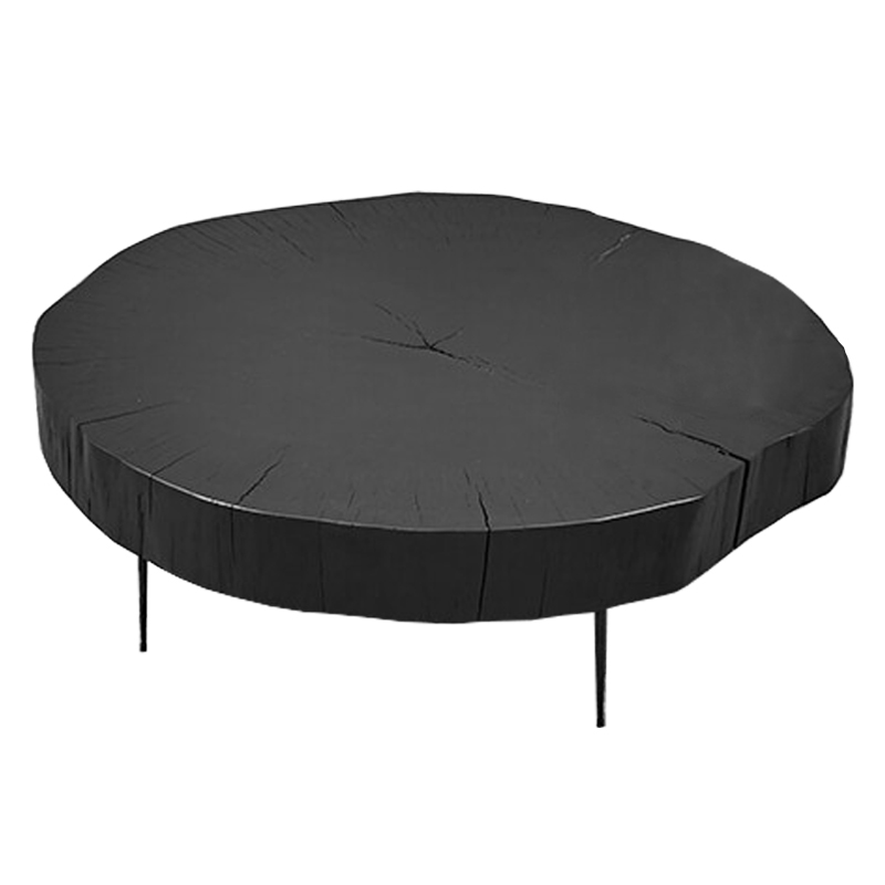 Кофейный стол Saw Cut Black Wood Coffee Table Черный в Ижевске | Loft Concept 