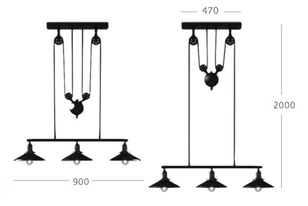 Люстра Loft Cone Pendant Balance Line 3 в Ижевске