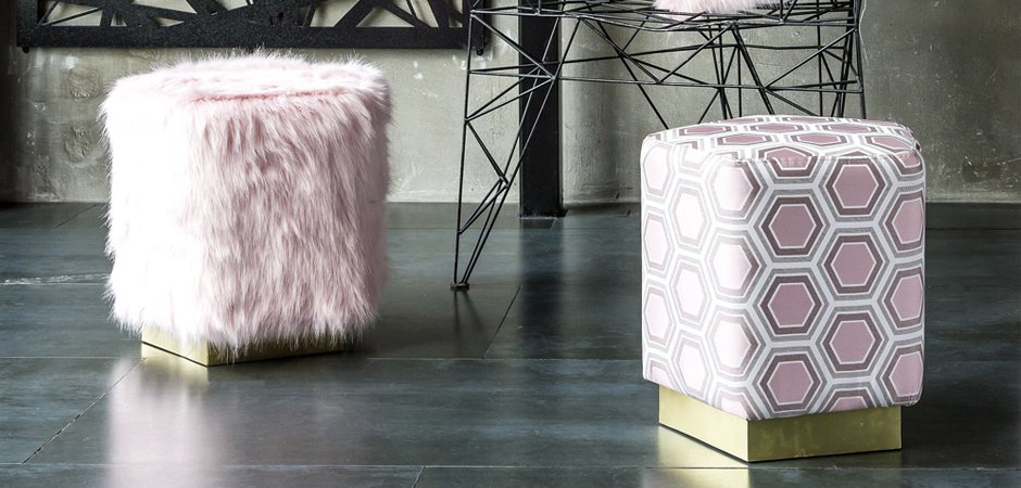 Пуф Hexagon Pink Geometry - Loft-Concept в Ижевске