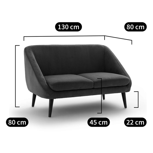 Двухместный диван с обивкой из велюра Belanger Sofa в Ижевске