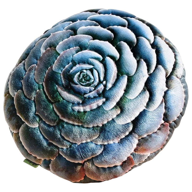 Декоративная подушка Botanical Cushion Succulentus Зеленый Зеленый шалфей Бирюзовый в Ижевске | Loft Concept 