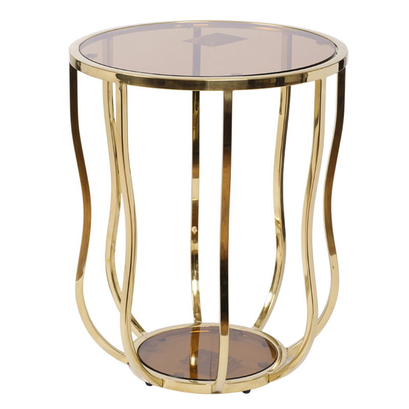 Приставной стол Fedric Side Table gold Глянцевое золото в Ижевске | Loft Concept 