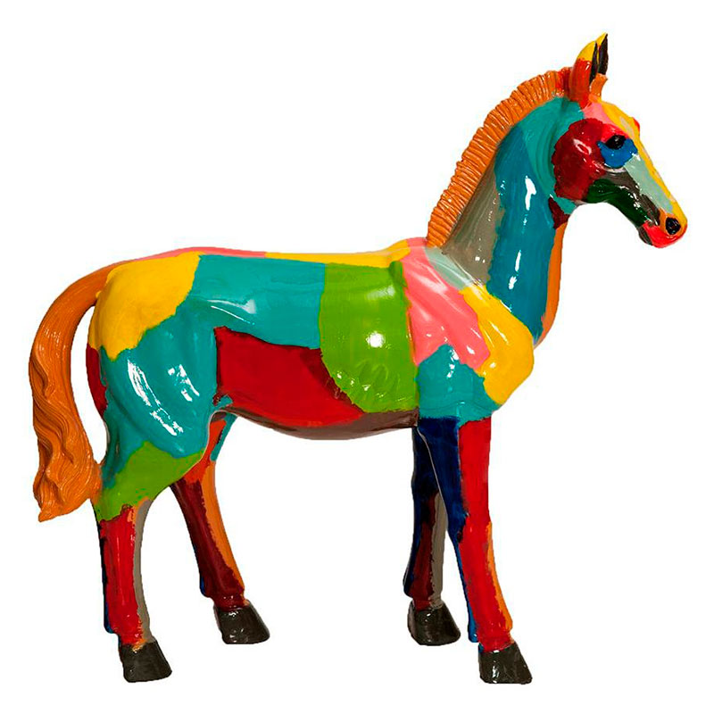 Фигурка керамика лошадь разноцветная Colored Horse Мульти в Ижевске | Loft Concept 