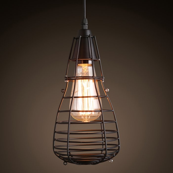 Подвесной светильник Pear Cage Pendant Черный в Ижевске | Loft Concept 