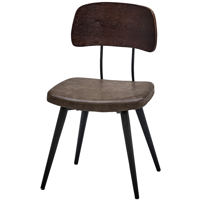 Стул Bartle Loft Stool Черный Коричневый в Ижевске | Loft Concept 