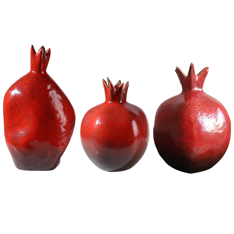 Декоративная статуэтка Pomegranate Statuette Красный Золотой в Ижевске | Loft Concept 