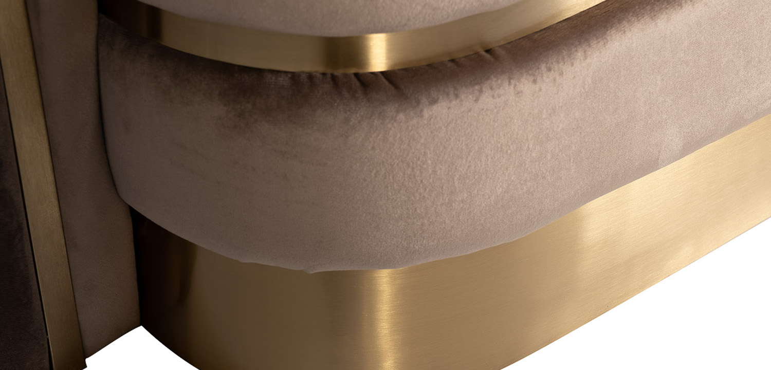 Диван трехместный велюр Bolger sofa three-seater velvet - фото №2