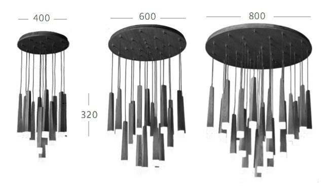 Люстра Wooden Glowworm Round в Ижевске