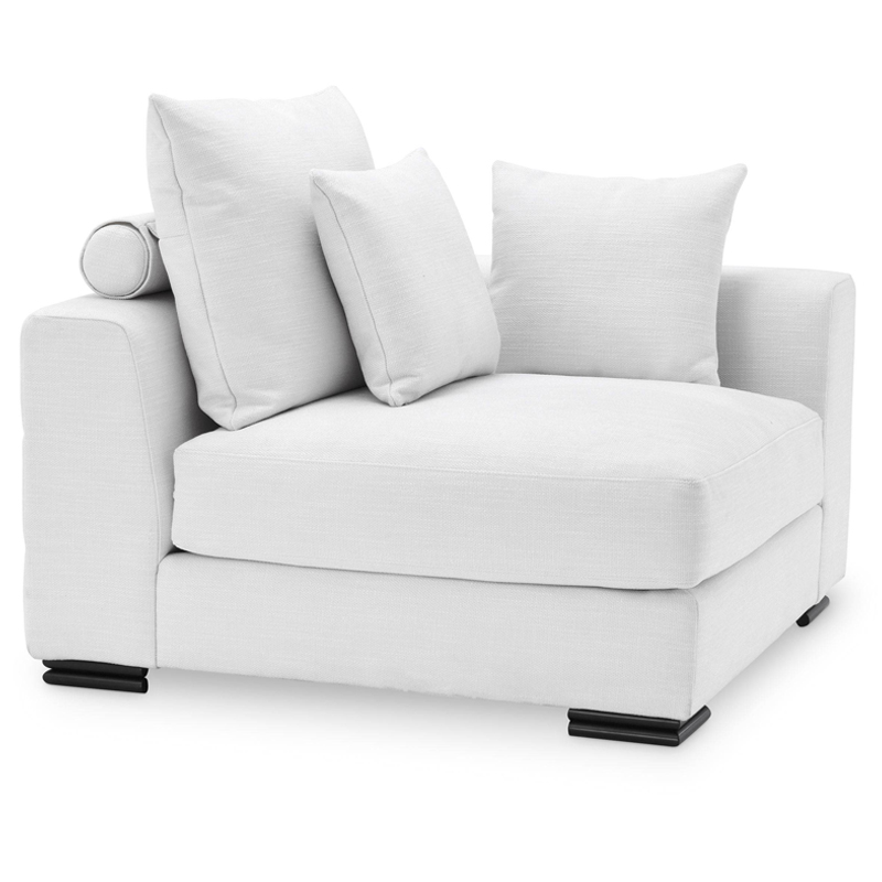 Диван Eichholtz Sofa Clifford Corner white Белый Черный в Ижевске | Loft Concept 