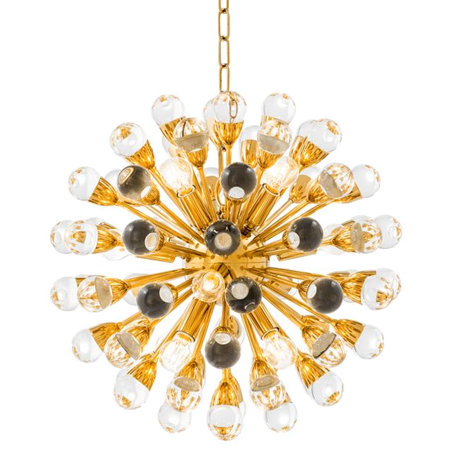 Люстра Chandelier Antares S Gold Золотой Прозрачный в Ижевске | Loft Concept 