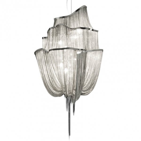 Люстра Terzani Atlantis Chandelier NICKEL Хром в Ижевске | Loft Concept 