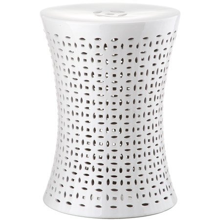 Керамический табурет Camilla Garden Stool White Белый в Ижевске | Loft Concept 