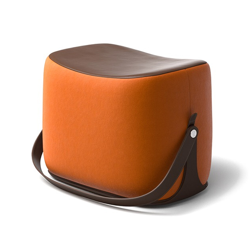 Пуф Langtry Pouf Orange Коричневый Оранжевый в Ижевске | Loft Concept 