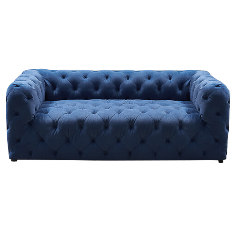 Диван Soho tufted blue velor Синий в Ижевске | Loft Concept 