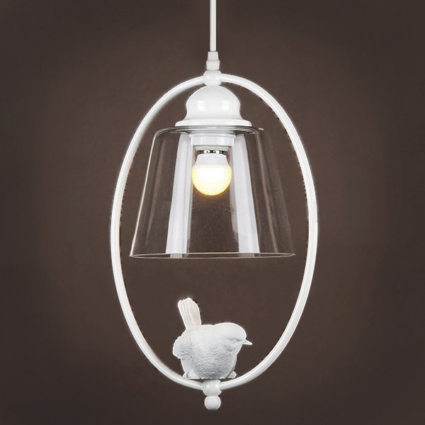 Подвесной светильник Provence Bird Oval Pendant Белый в Ижевске | Loft Concept 