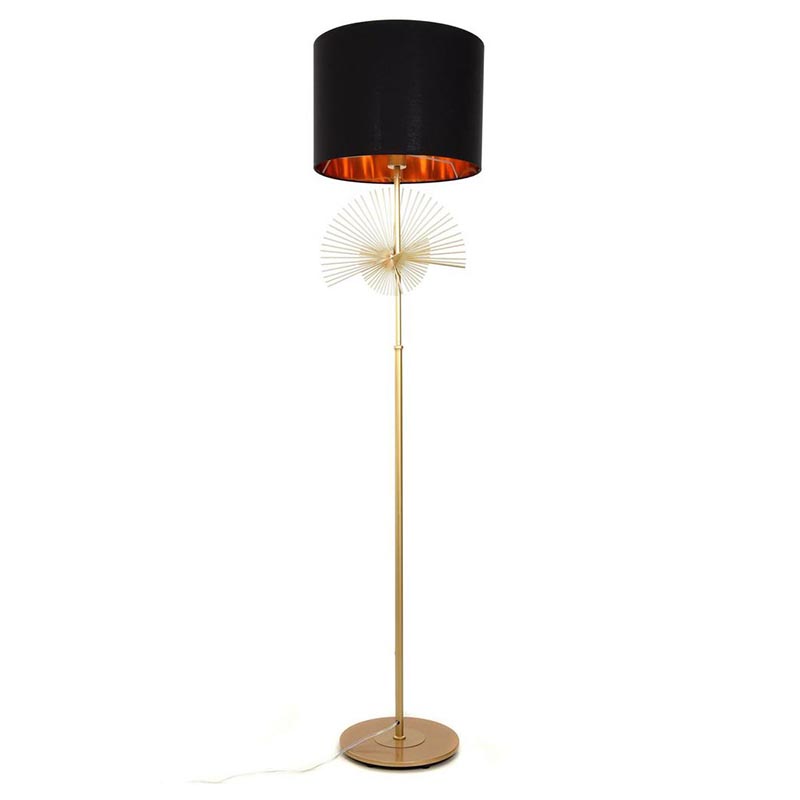 Торшер Genoveva Floor lamp black Черный Золотой в Ижевске | Loft Concept 