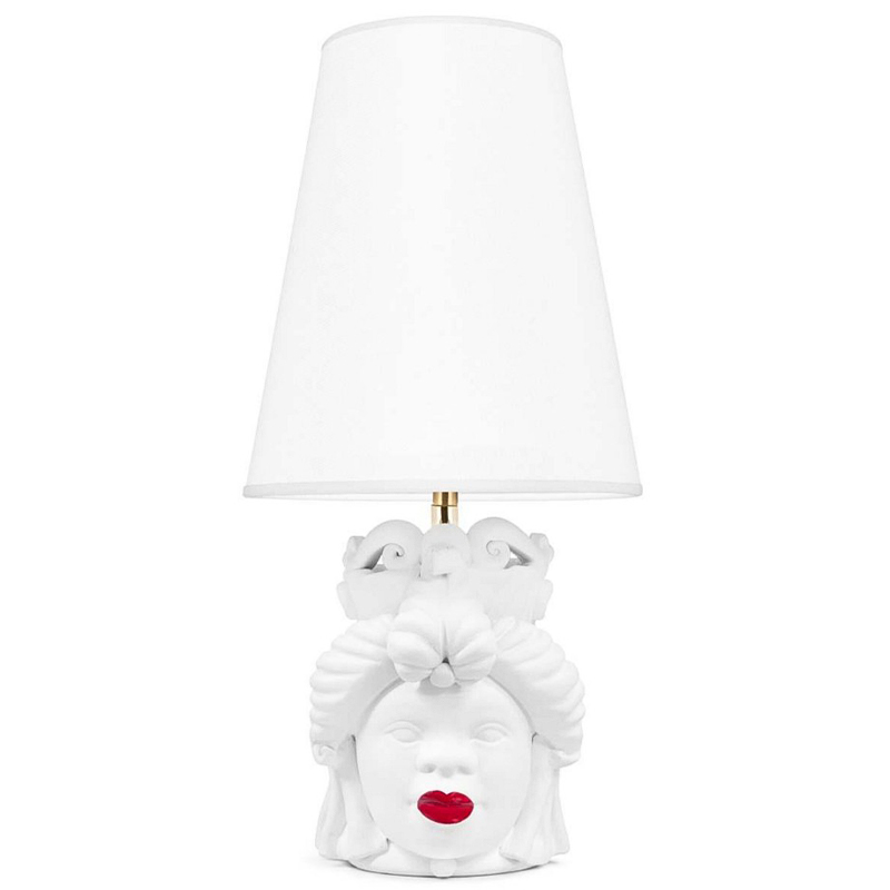 Настольная лампа Table Lamp Moro Lady Small Lipstick White Белый Красный в Ижевске | Loft Concept 