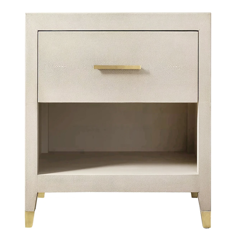 Charles Stingray Ivory Bedside table Тумбочка скат Золотой ivory ( слоновая кость ) в Ижевске | Loft Concept 