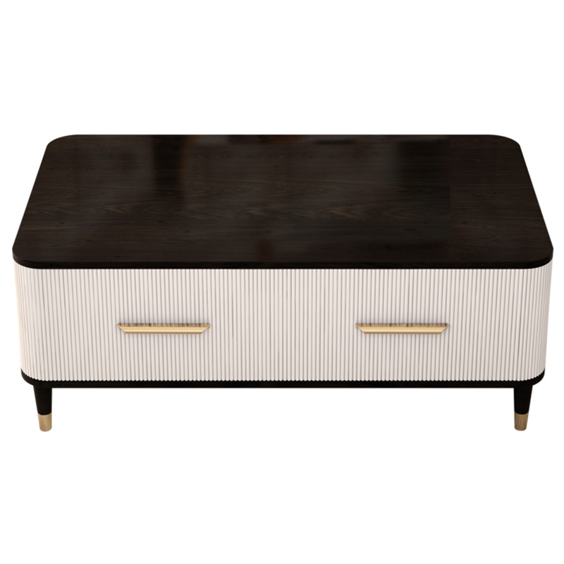 Birmingham Textured Coffee Table White Коричневый Молочный в Ижевске | Loft Concept 