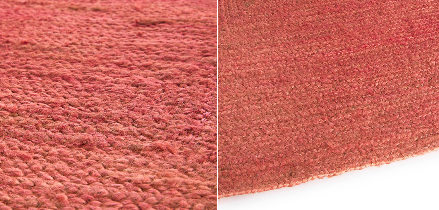 Ковер Rectangular Carpet red 100% джут - фото