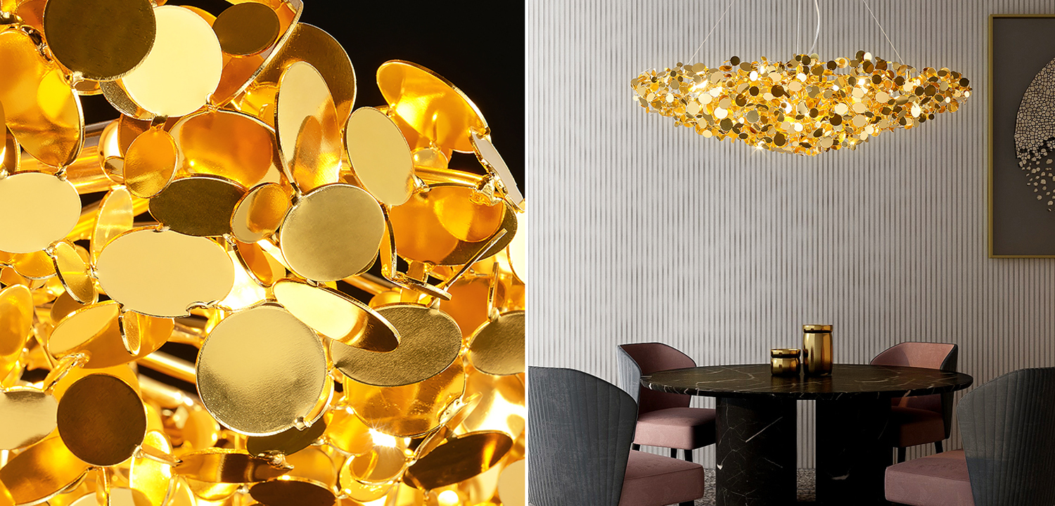 Люстра Godfreet Gold Chandelier - фото