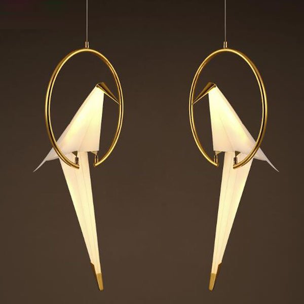 Подвесной светильник Origami Bird Pendant Бежево-серый в Ижевске | Loft Concept 