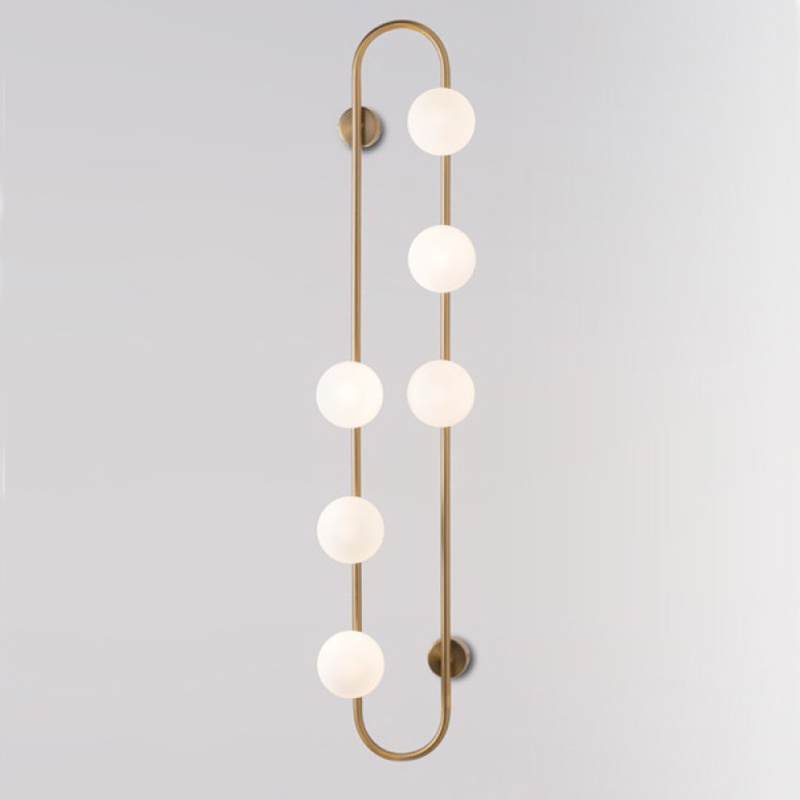 Бра HOOP WALL Lamp Gold 6 Золотой Белый в Ижевске | Loft Concept 