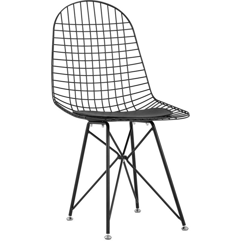 Стул Bertoia S Chair Черный Матовый Металл Черный в Ижевске | Loft Concept 