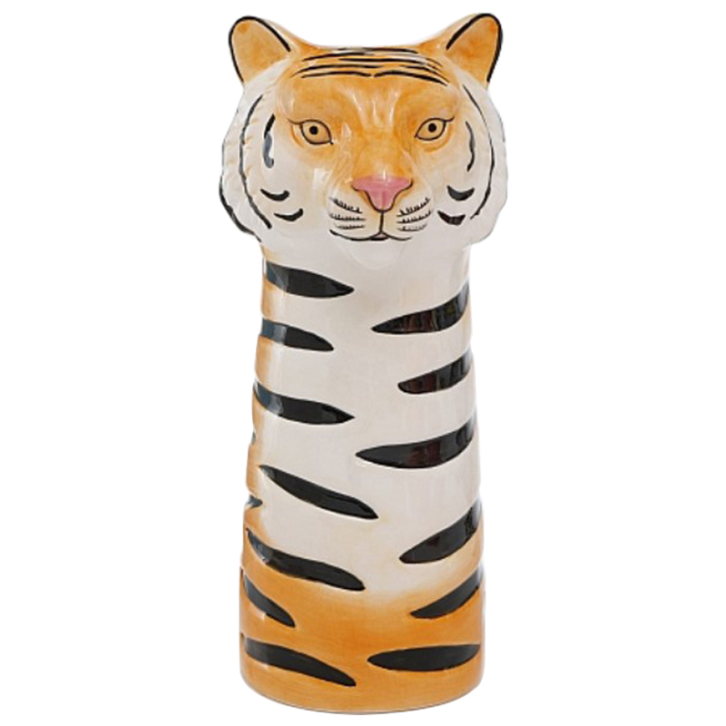 Ваза Tiger Vase Оранжевый Белый Черный Розовый пастельный в Ижевске | Loft Concept 