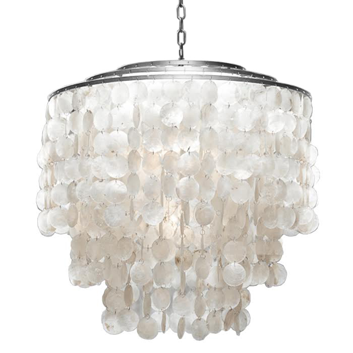 Люстра SHELL Chandelier 65 Серебро Белый Серебряный Люстра SHELL Chandelier 65 Серебро Белый Серебряный в Ижевске | Loft Concept