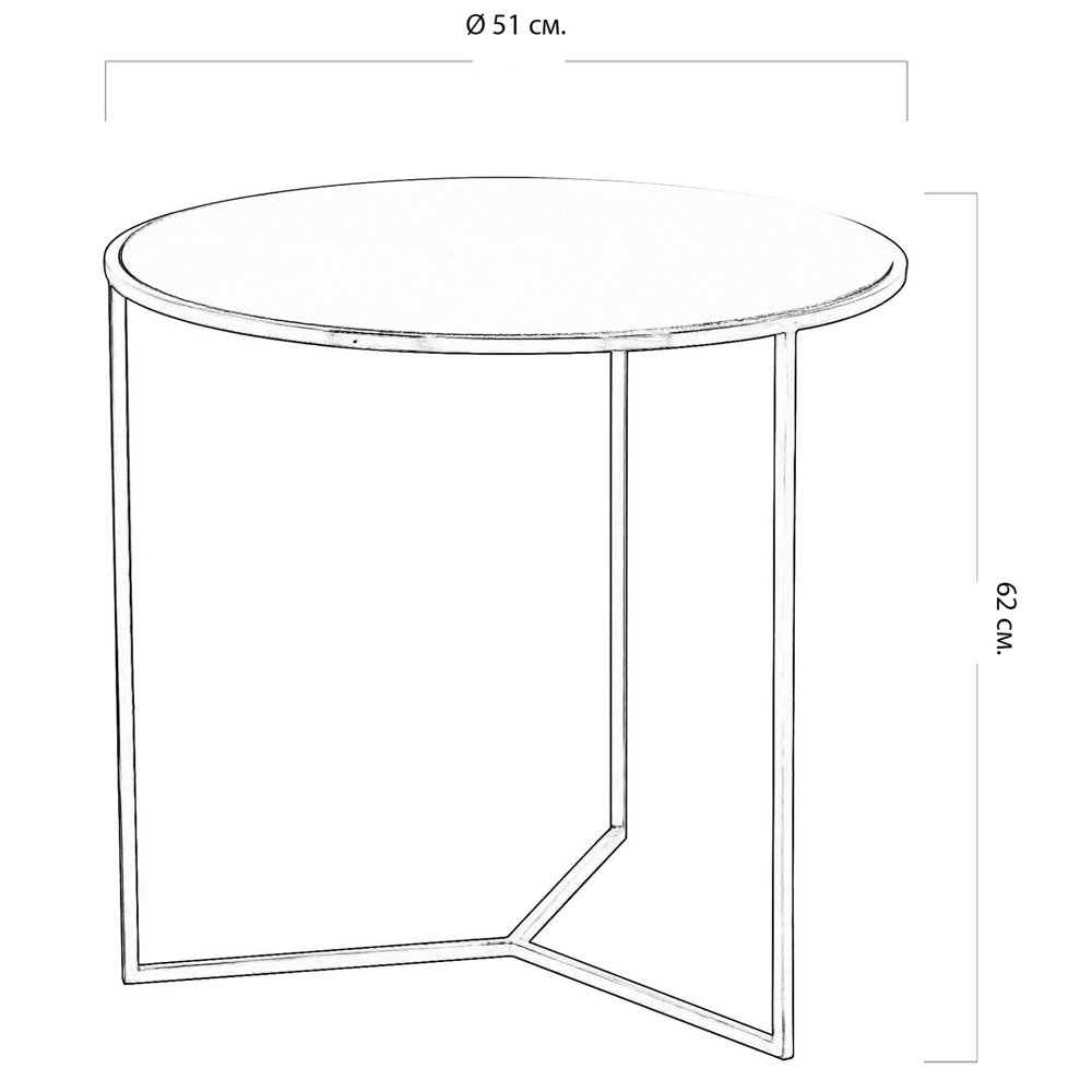 Приставной стол с круглой столешницей из кожи Textured Side Table в Ижевске