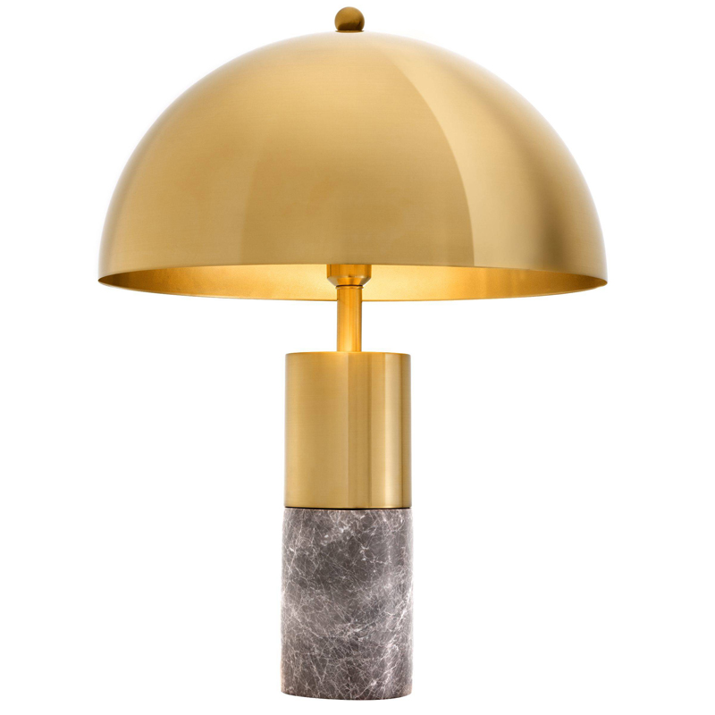 Настольная лампа Eichholtz Table Lamp Flair brass Латунь Серый в Ижевске | Loft Concept 