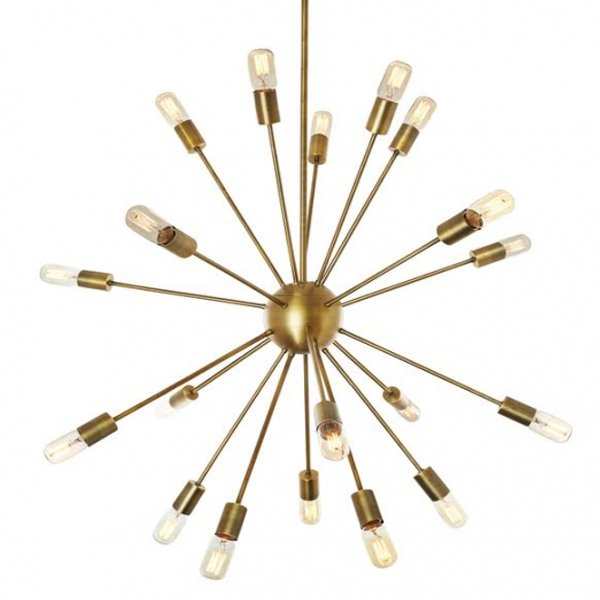 Люстра Sputnik Gold Chandelier  в Ижевске | Loft Concept 