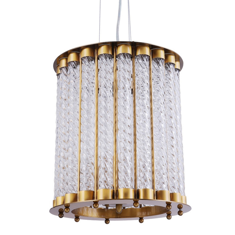 Люстра Lantern Tiziano Chandelier bronze D25 Бронза Прозрачное Стекло в Ижевске | Loft Concept 