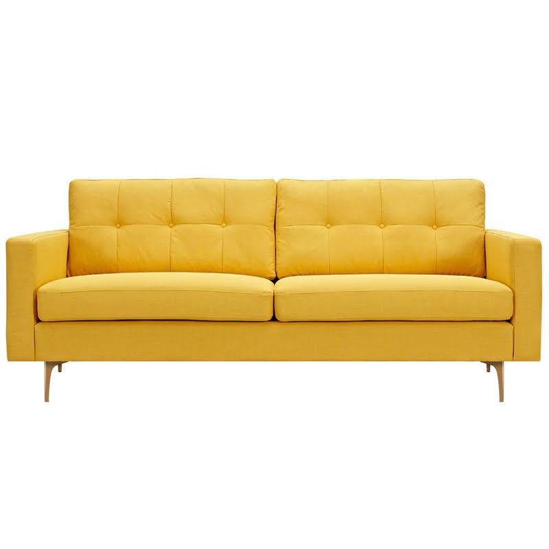 Диван Papaya Yellow Greta Sofa Диван желтая шерсть Желтый в Ижевске | Loft Concept 