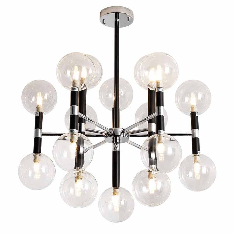 Люстра Danitza Chandelier Chrome Черный Хром в Ижевске | Loft Concept 