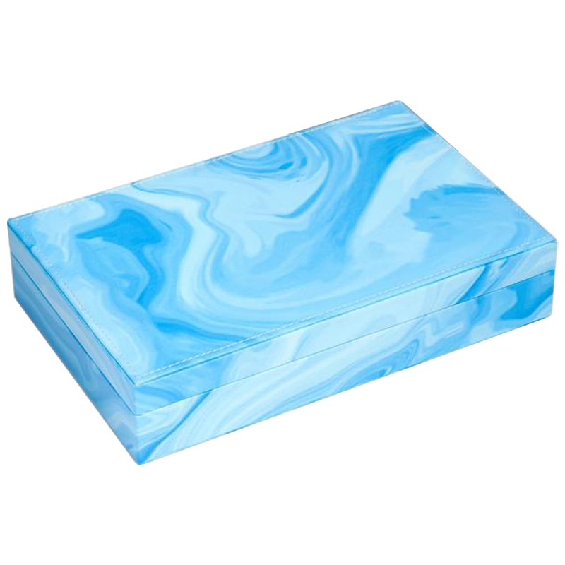 Шкатулка Marble Pattern Box blue Голубой в Ижевске | Loft Concept 