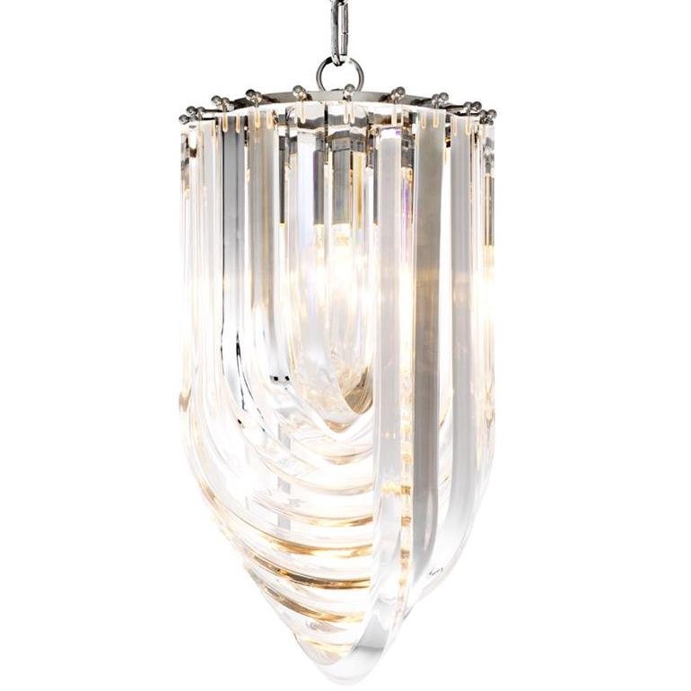 Люстра Chandelier Murano Clear 25 Прозрачный (Transparent) Никель в Ижевске | Loft Concept 