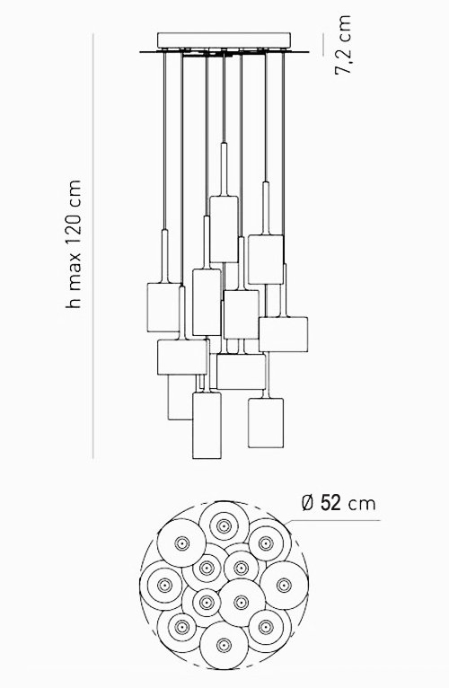 Люстра AXO Light Spillray Suspension Lamp в Ижевске