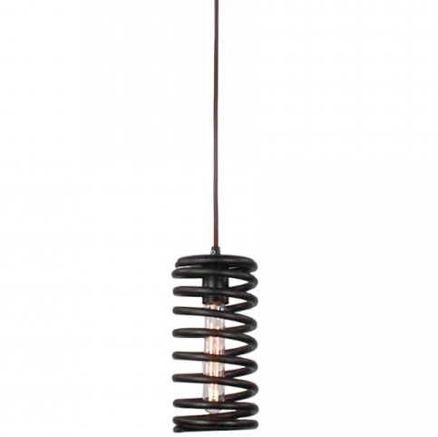 Подвесной светильник Loft Spring Pendant Vertical Черный в Ижевске | Loft Concept 