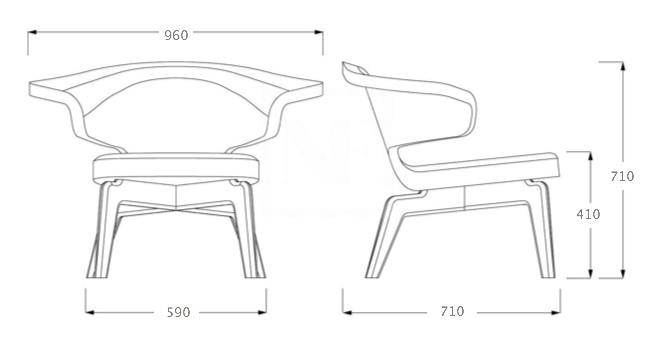 Кресло Munich Lounge Chair в Ижевске