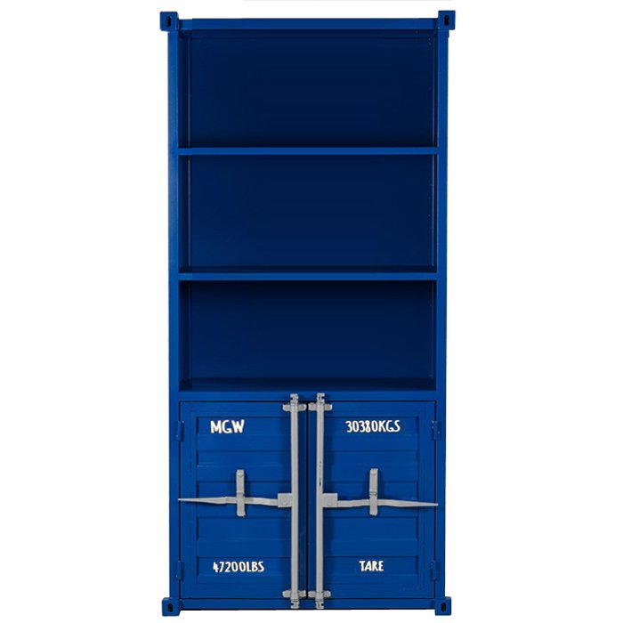 Книжный шкаф Sea Container Bookcase Blue Синий Бирюзовый Зеленый Желтый Оранжевый Красный Белый Серый Черный в Ижевске | Loft Concept 