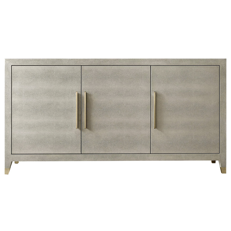 Комод серый скат Charles Stingray Texture chest of drawers Grey Золотой Серый в Ижевске | Loft Concept 