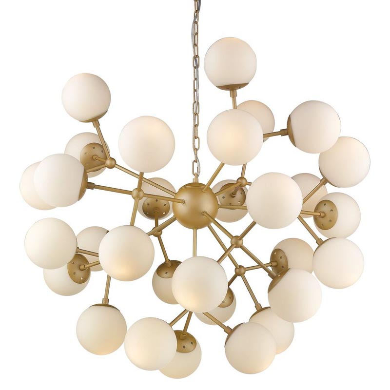 Люстра Berries Chandelier white matt 90 Золотой Белое матовое стекло в Ижевске | Loft Concept 