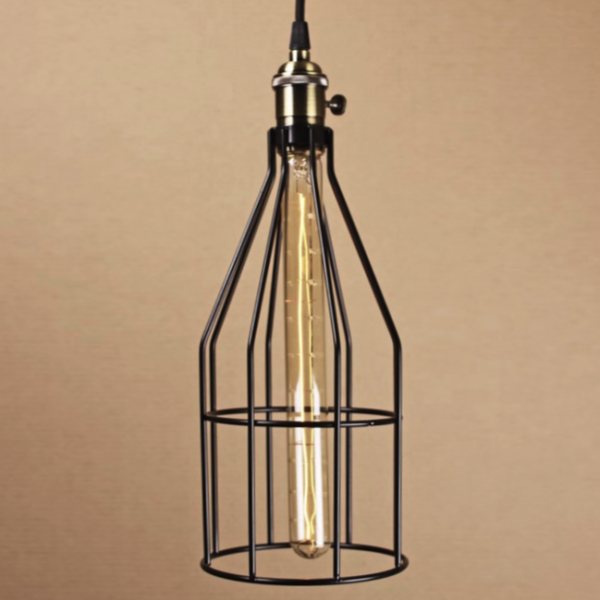 Подвесной светильник Wire Cage Pendant Twix Black Черный в Ижевске | Loft Concept 