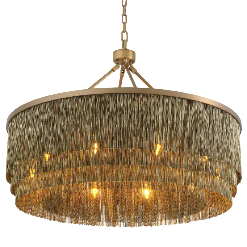 Люстра Eichholtz Chandelier Tissot L Brass Латунь в Ижевске | Loft Concept 